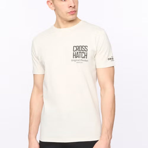 Crosshatch Hoogan T-Shirt - Off White