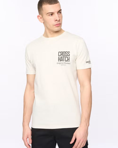 Crosshatch Hoogan T-Shirt - Off White