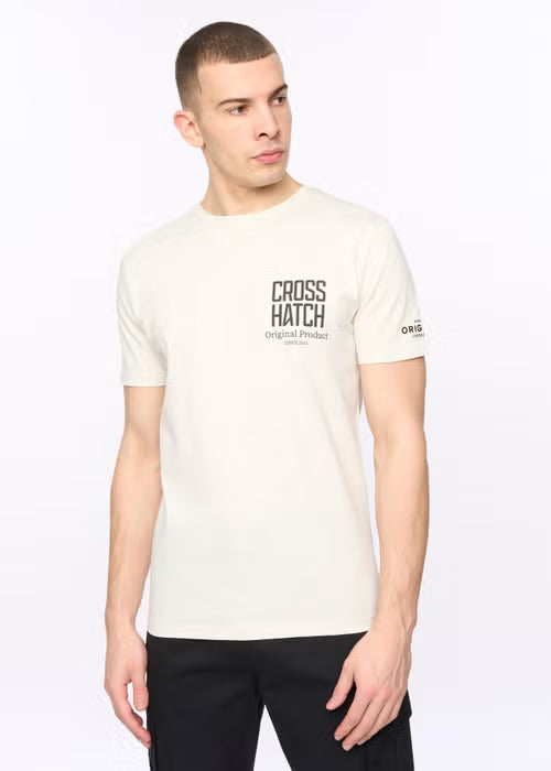 Crosshatch Hoogan T-Shirt - Off White