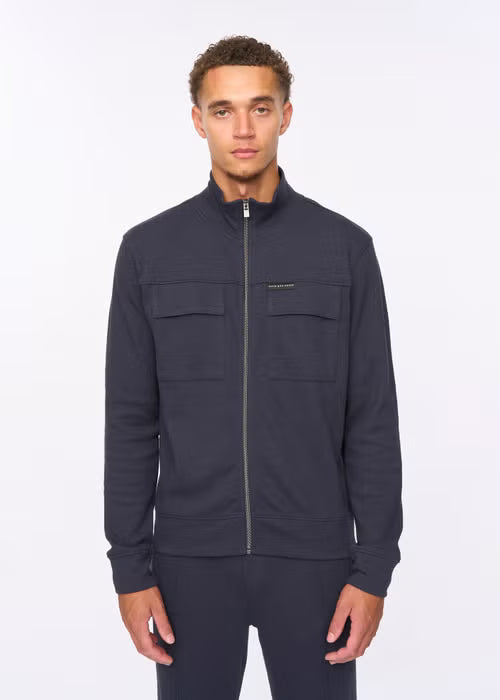 Duck & Cover Tames Zip Hoodie - Navy