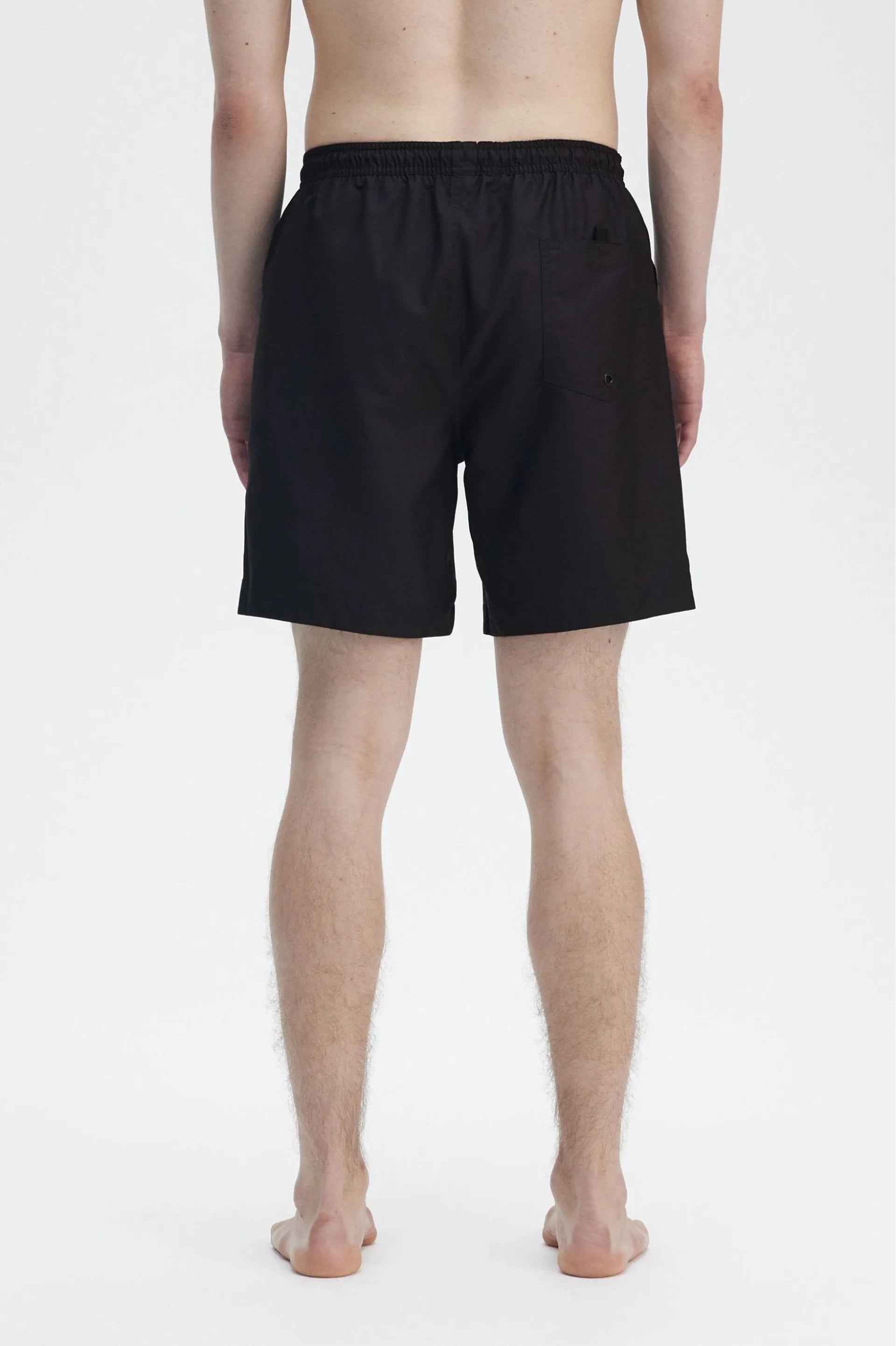 FRED PERRY S8508 SWIM SHORT Y43 BLACK/CRT GRN