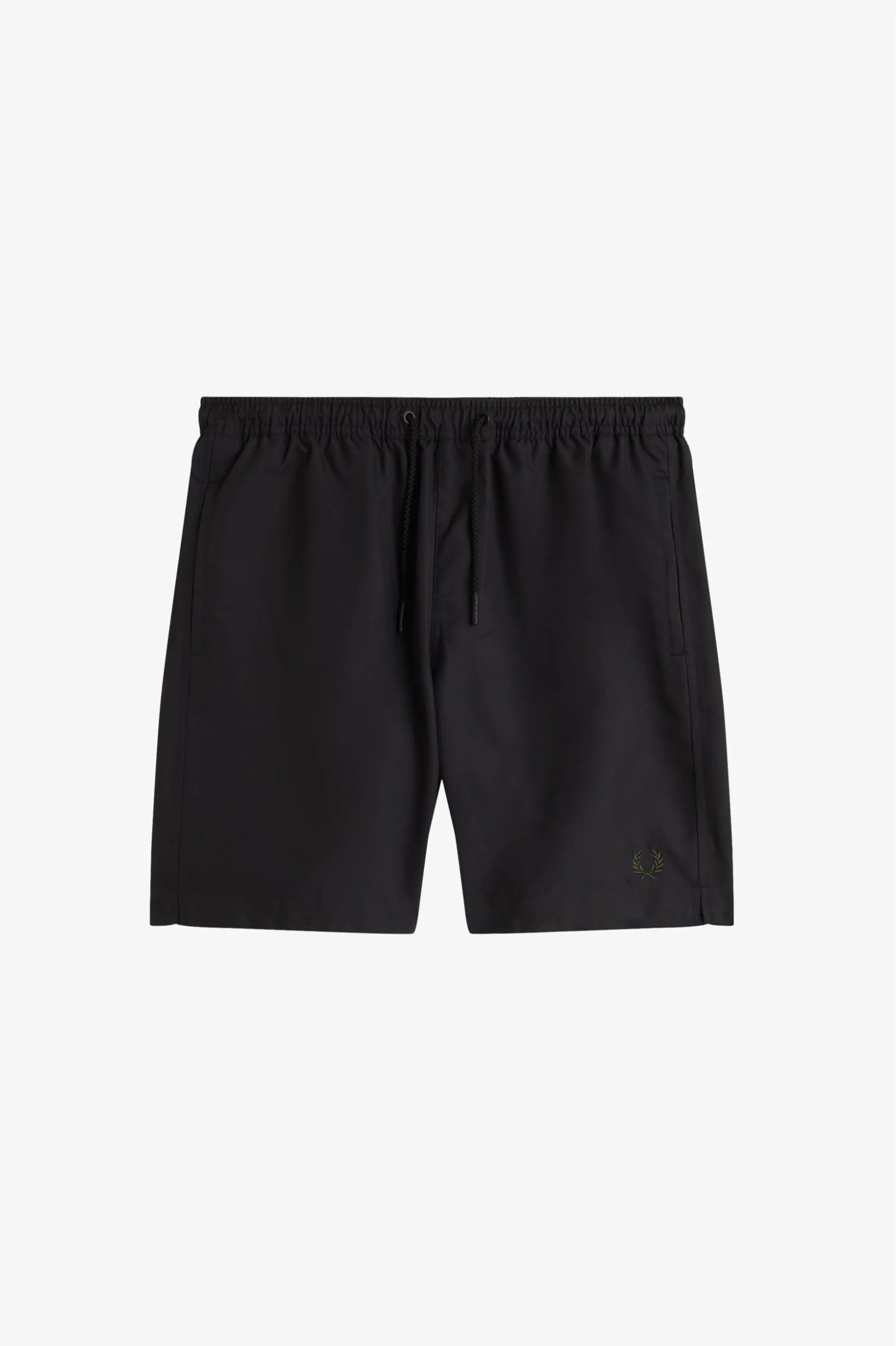 FRED PERRY S8508 SWIM SHORT Y43 BLACK/CRT GRN
