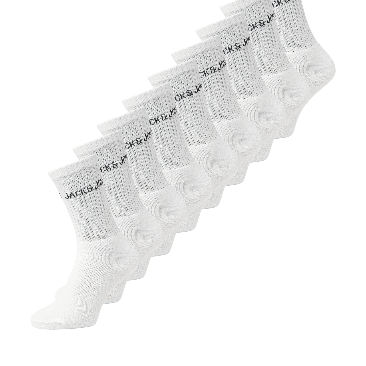 Jack & Jones Regen Tennis Socks (5 Pack) - White