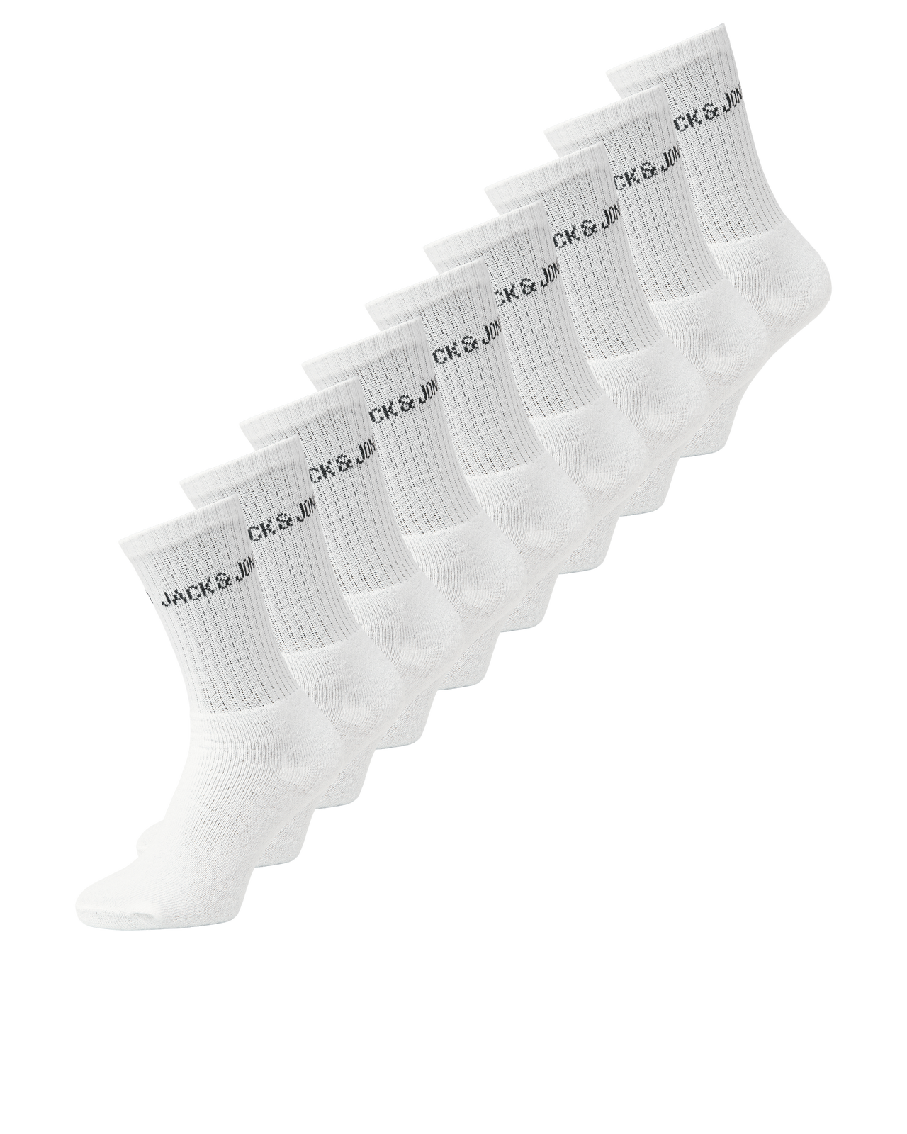 Jack & Jones Regen Tennis Socks (5 Pack) - White