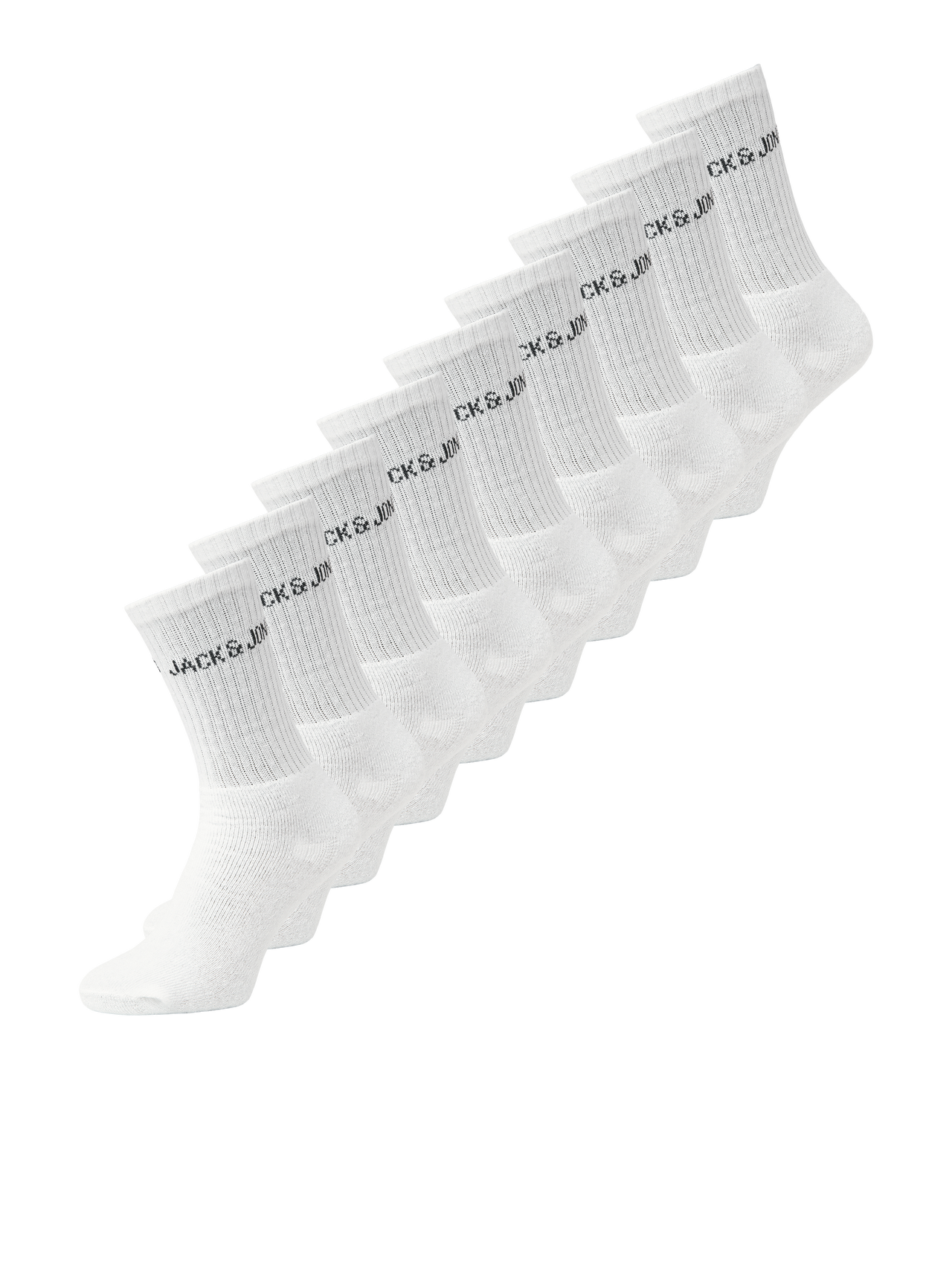 Jack & Jones Regen Tennis Socks (5 Pack) - White