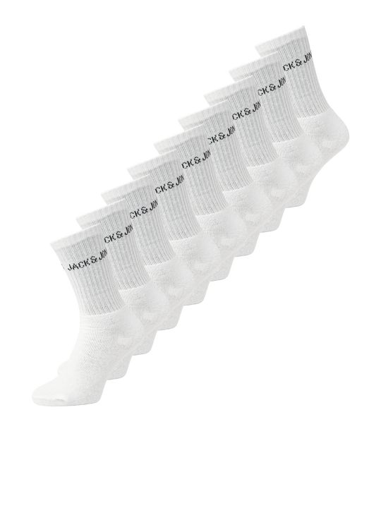 Jack & Jones Regen Tennis Socks (5 Pack) - White