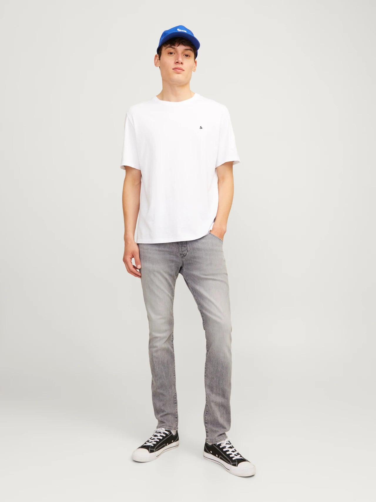 Jack & Jones Glenn Fox 492 Slim Fit Jeans - Grey Denim