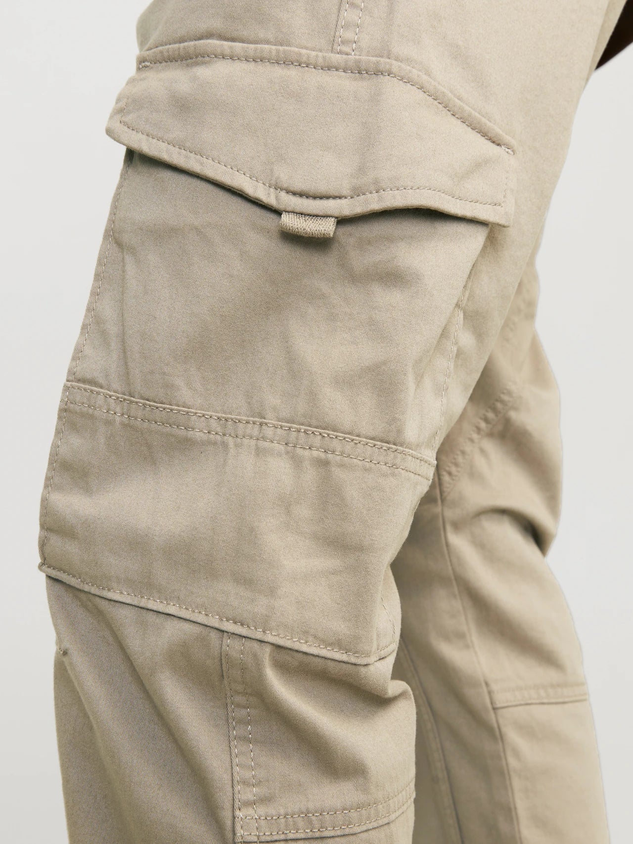 Jack & Jones Paul Flake Slim Fit Cargo Pants - Crockery