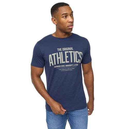 Crosshatch Athwood T-Shirt - Navy