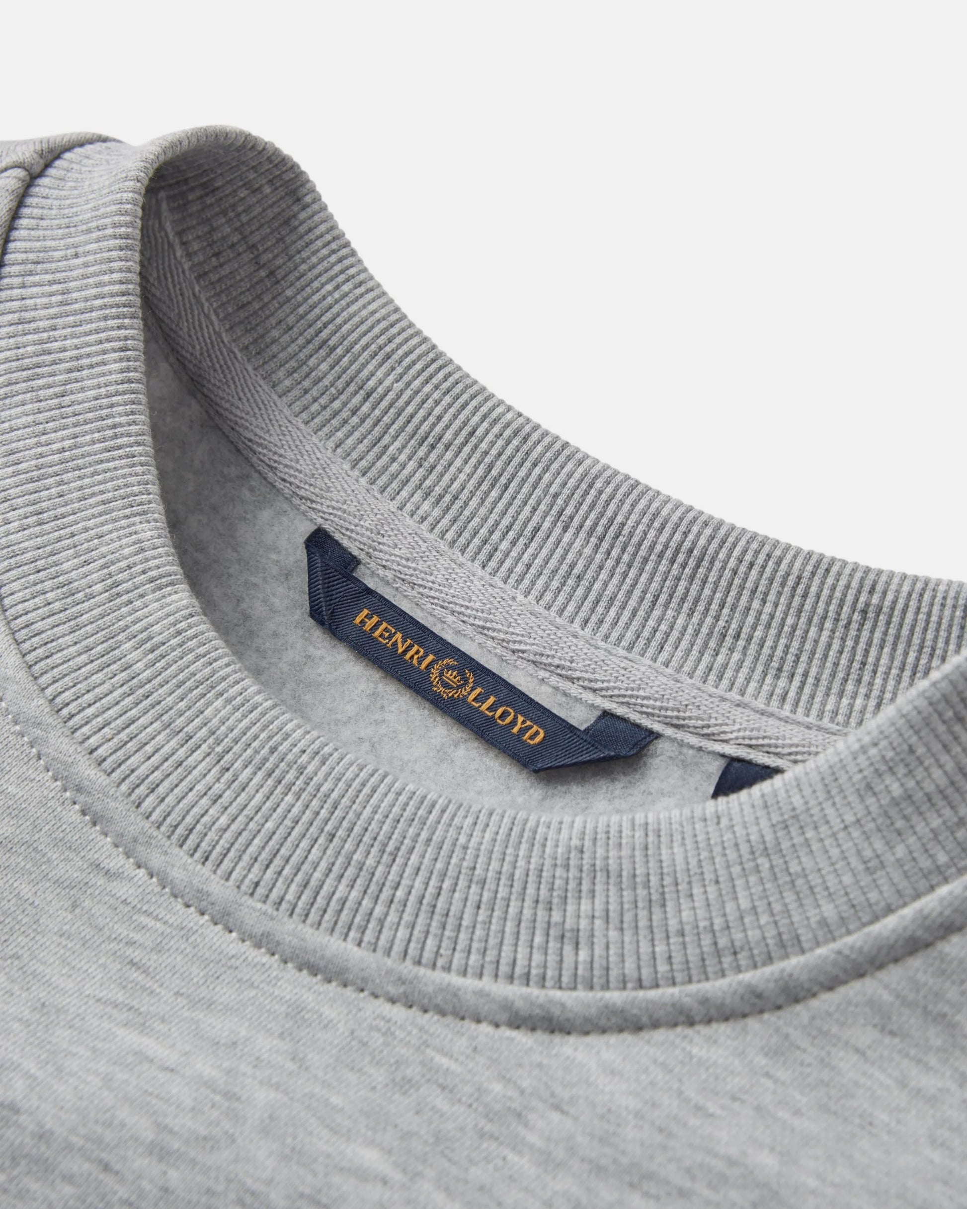 Henri Lloyd Lytham Crew Neck Sweat - Light Grey Melange