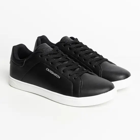 Crosshatch Judas Trainers - Black/White