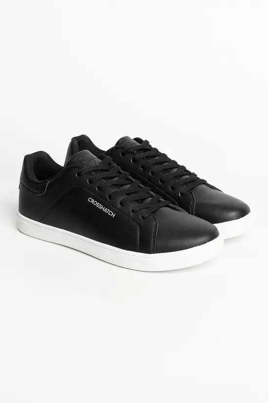 Crosshatch Judas Trainers - Black/White