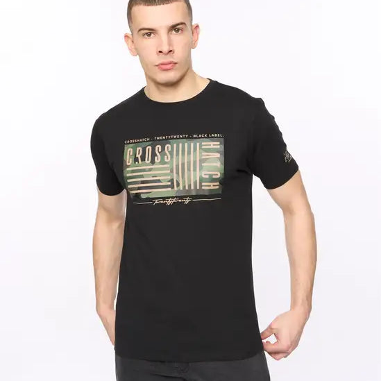 Crosshatch Wenfore T-Shirt - Black