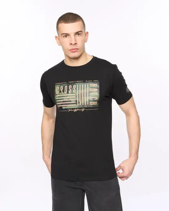 Crosshatch Wenfore T-Shirt - Black