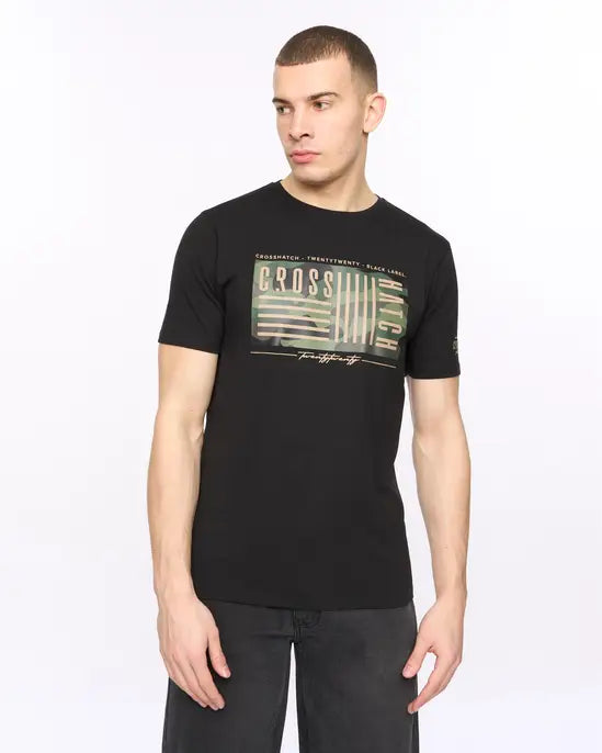 Crosshatch Wenfore T-Shirt - Black