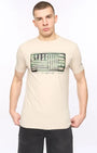 Crosshatch Wenfore T-Shirt - Light Stone