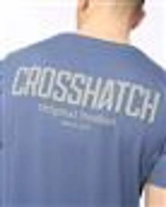 Crosshatch Hoogan T-Shirt - Steel Blue