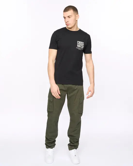 Crosshatch Hoogan T-Shirt - Black