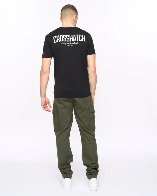 Crosshatch Hoogan T-Shirt - Black
