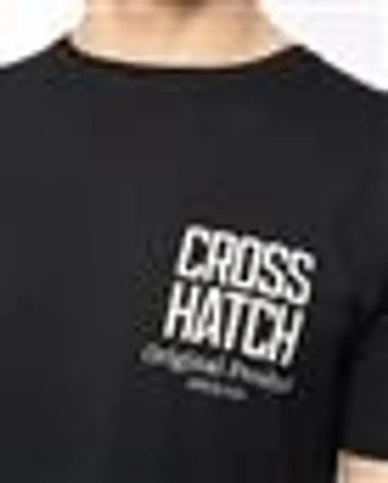 Crosshatch Hoogan T-Shirt - Black