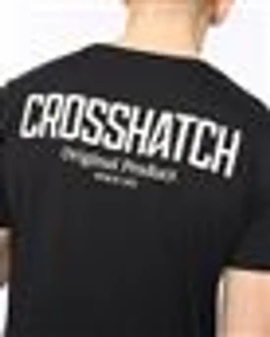 Crosshatch Hoogan T-Shirt - Black