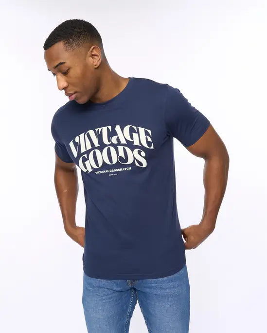 Crosshatch Wilsby T-Shirt - Navy