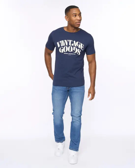 Crosshatch Wilsby T-Shirt - Navy