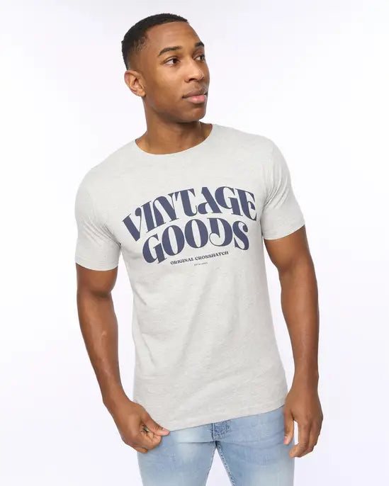 Crosshatch Wilsby T-Shirt - Grey Marl