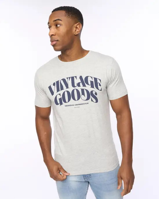 Crosshatch Wilsby T-Shirt - Grey Marl