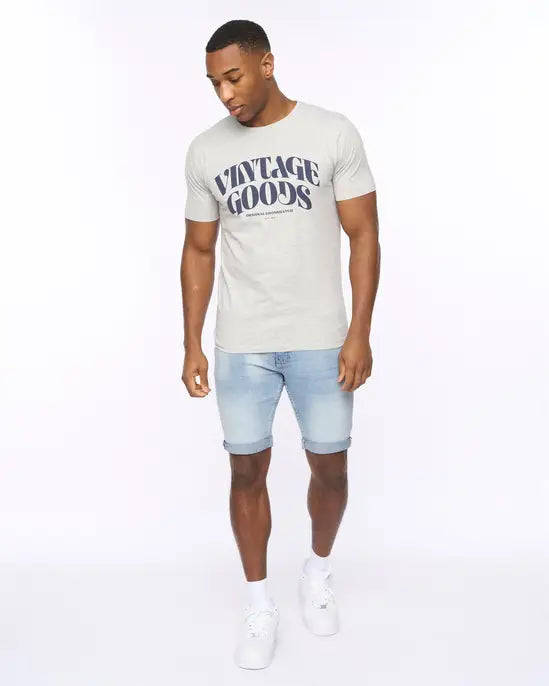 Crosshatch Wilsby T-Shirt - Grey Marl