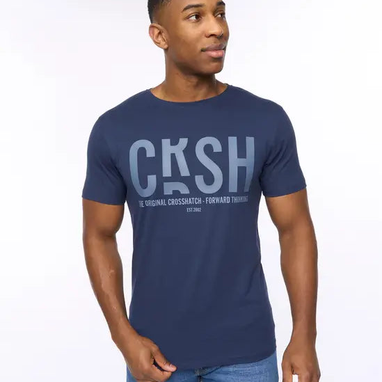 Crosshatch Solari T-Shirt - Navy