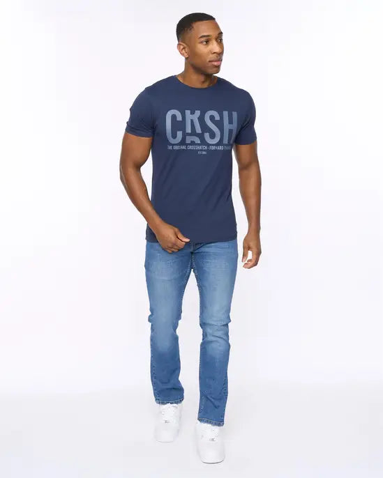 Crosshatch Solari T-Shirt - Navy