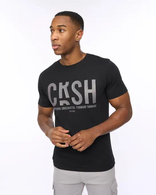 Crosshatch Solari T-Shirt - Black