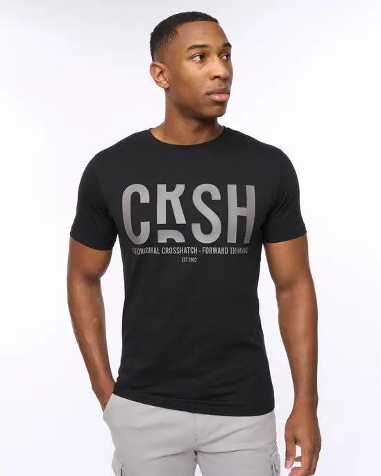 Crosshatch Solari T-Shirt - Black