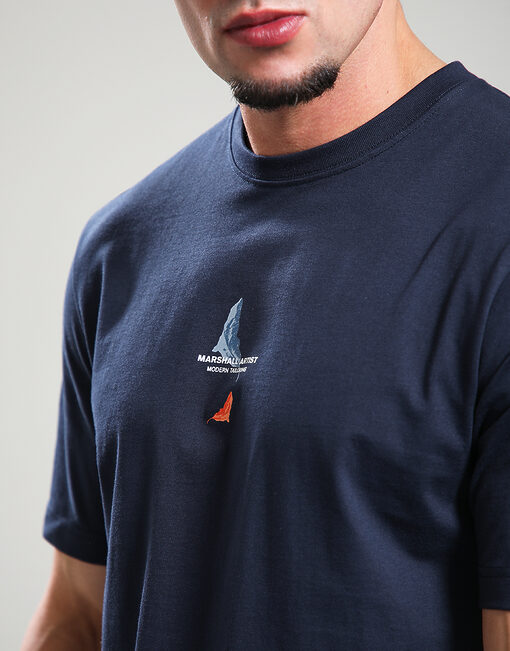 Marshall Artist Aspen T-Shirt Navy Blue