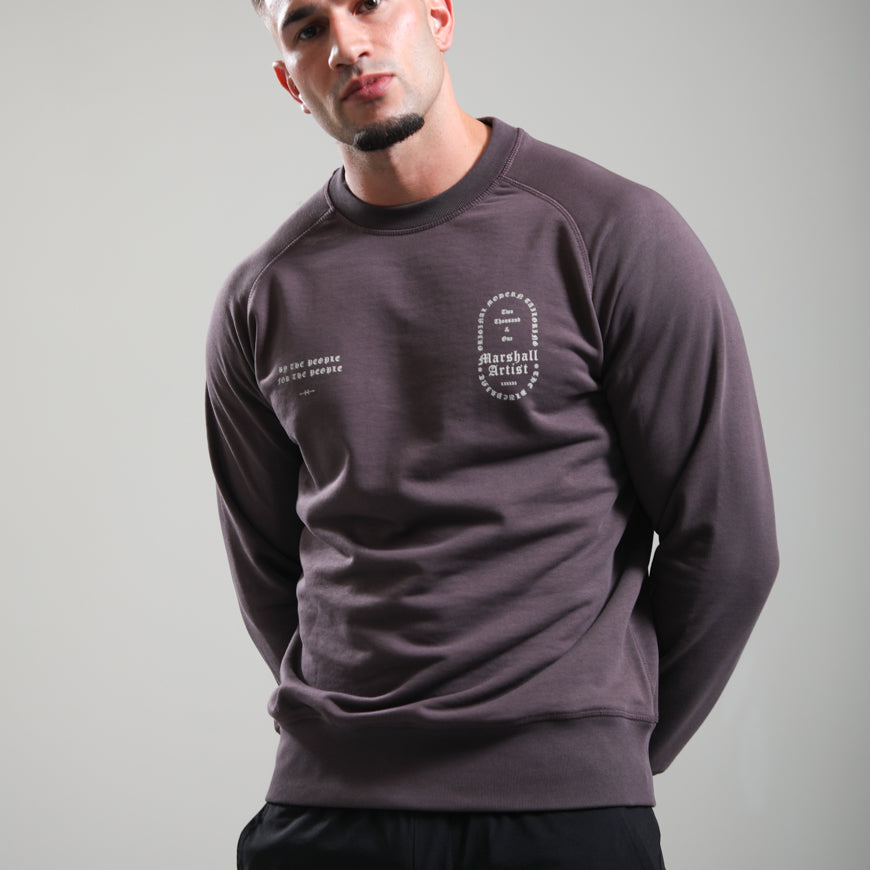 Marshall Artist MSATM11266 Blueprint Crewneck 121 - Bordeaux