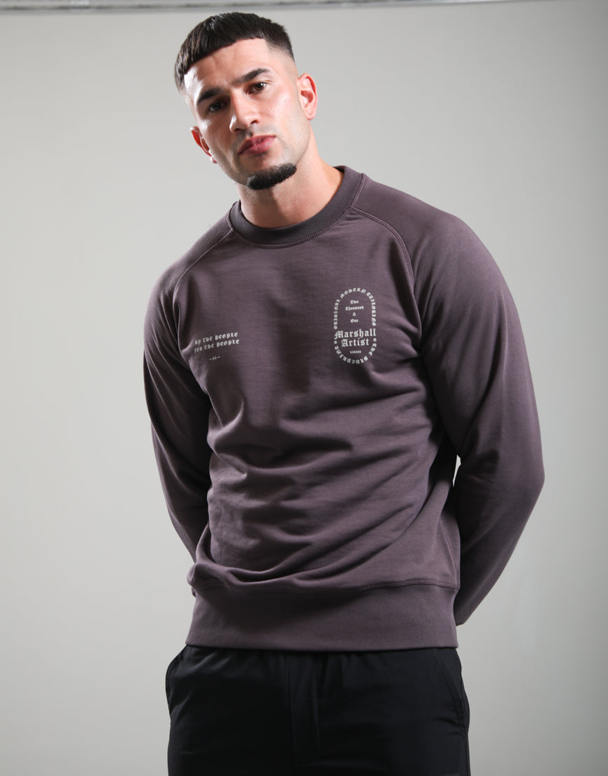 Marshall Artist MSATM11266 Blueprint Crewneck 121 - Bordeaux
