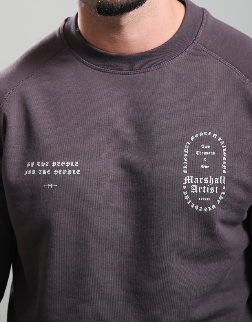 Marshall Artist MSATM11266 Blueprint Crewneck 121 - Bordeaux