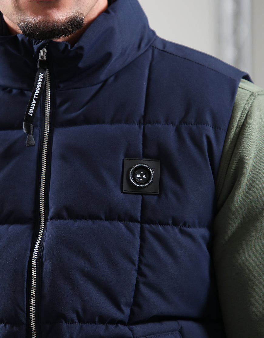 Marshall Artist Capilano Bubble Gilet Navy