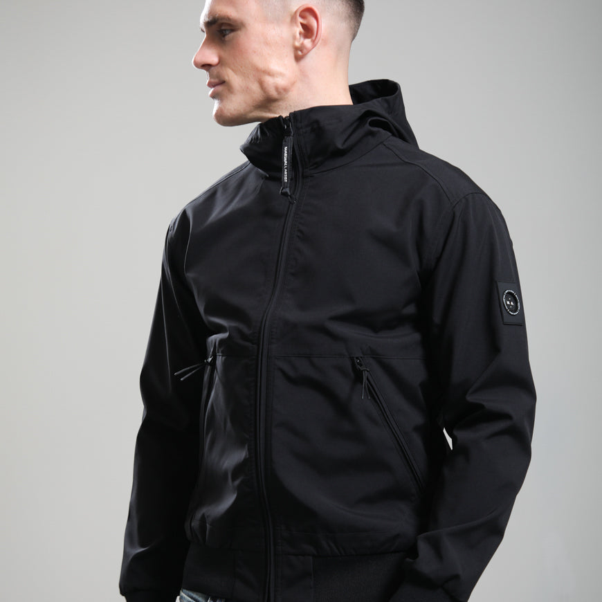 Marshall Artist MSATM11253 Dalston Lite Shell Jacket 001 - Black