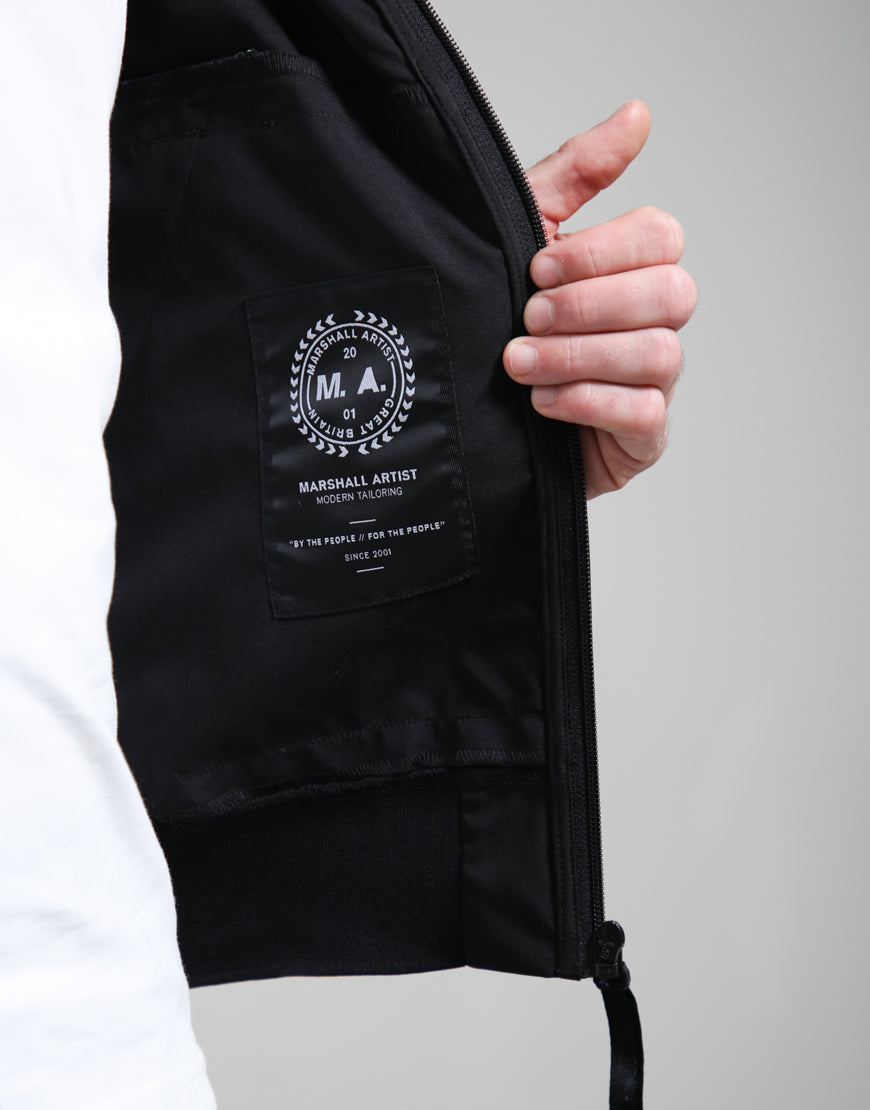Marshall Artist MSATM11253 Dalston Lite Shell Jacket 001 - Black