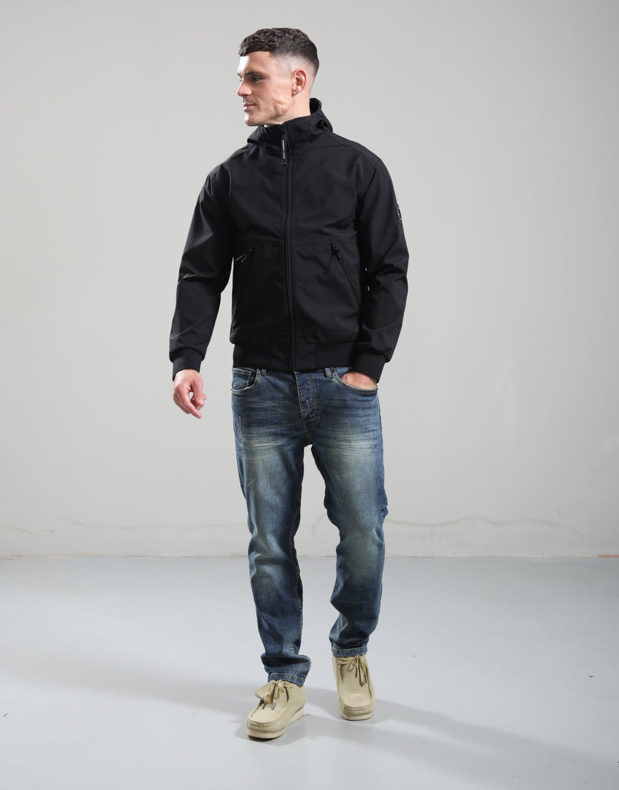 Marshall Artist MSATM11253 Dalston Lite Shell Jacket 001 - Black