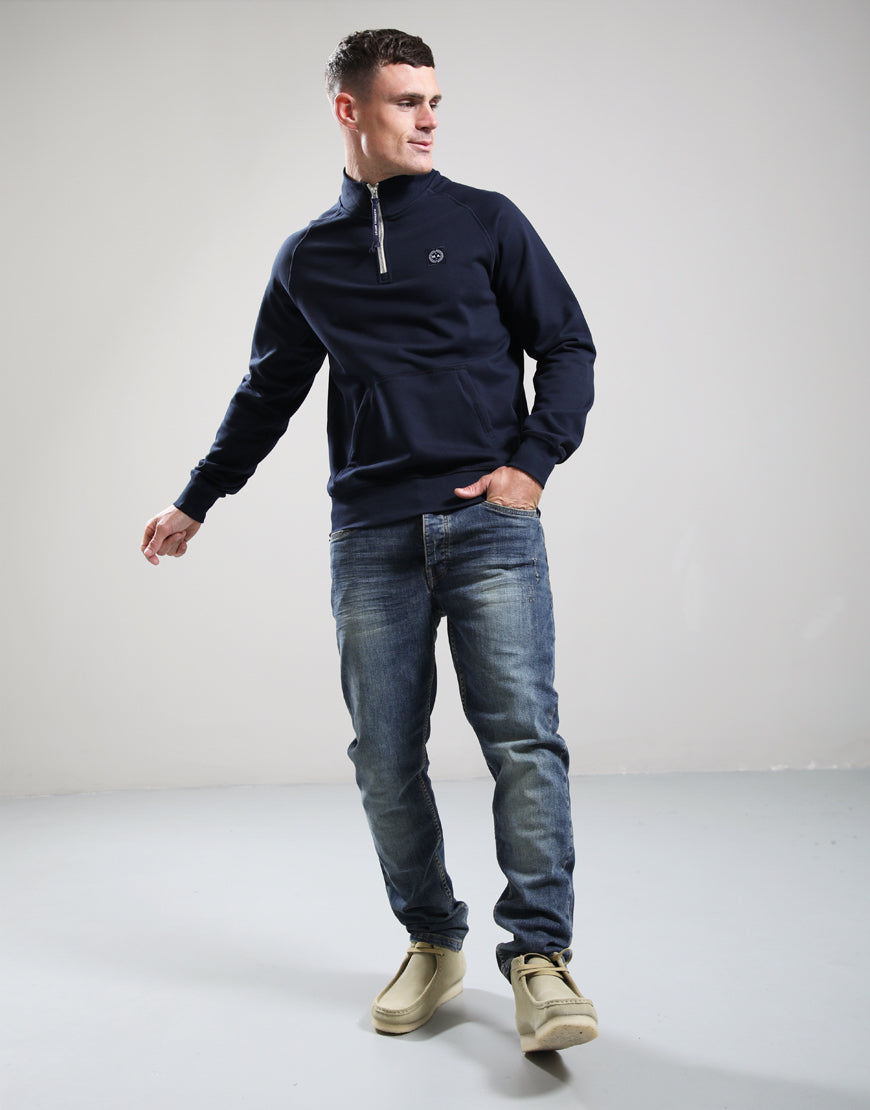 Marshall Artist Foundation 1/4 Zip Navy Blue