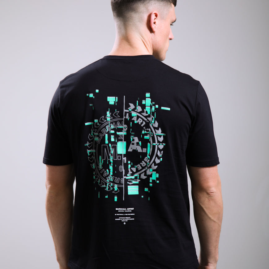 Marshall Artist MSATM11184 Glitch Theory T-Shirt - Black