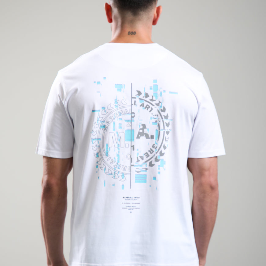 Marshall Artist MSATM11184 Glitch Theory T-Shirt - White