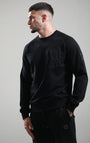 Marshall Artist MSATM11281 Lennox Crewneck - Black 001