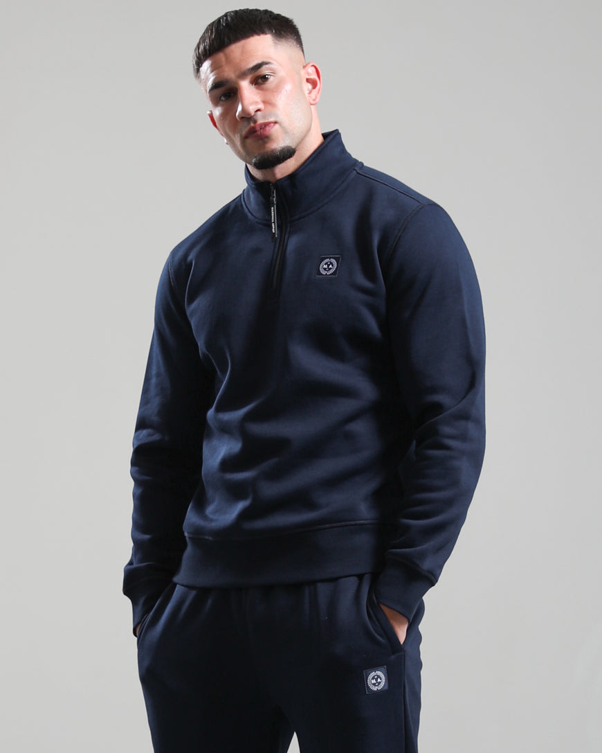Marshall Artist MSATM11124 Marchio 1/4 Zip - Navy
