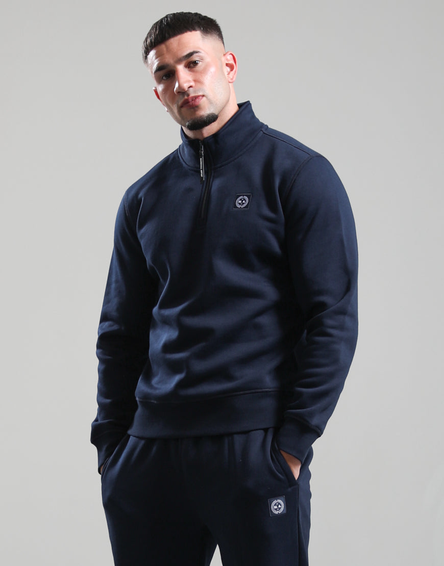 Marshall Artist MSATM11124 Marchio 1/4 Zip - Navy