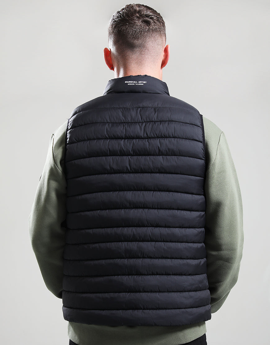 Marshall Artist Oakdale Bubble Gilet Black