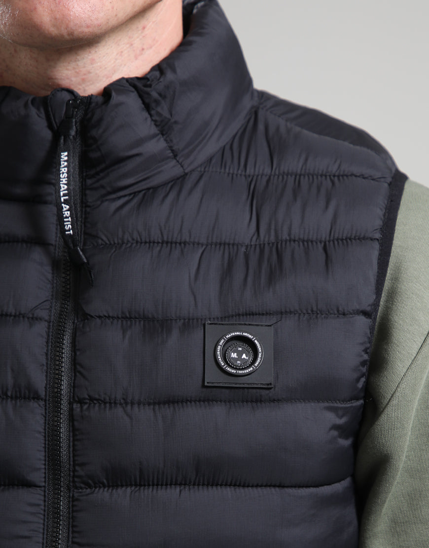 Marshall Artist Oakdale Bubble Gilet Black